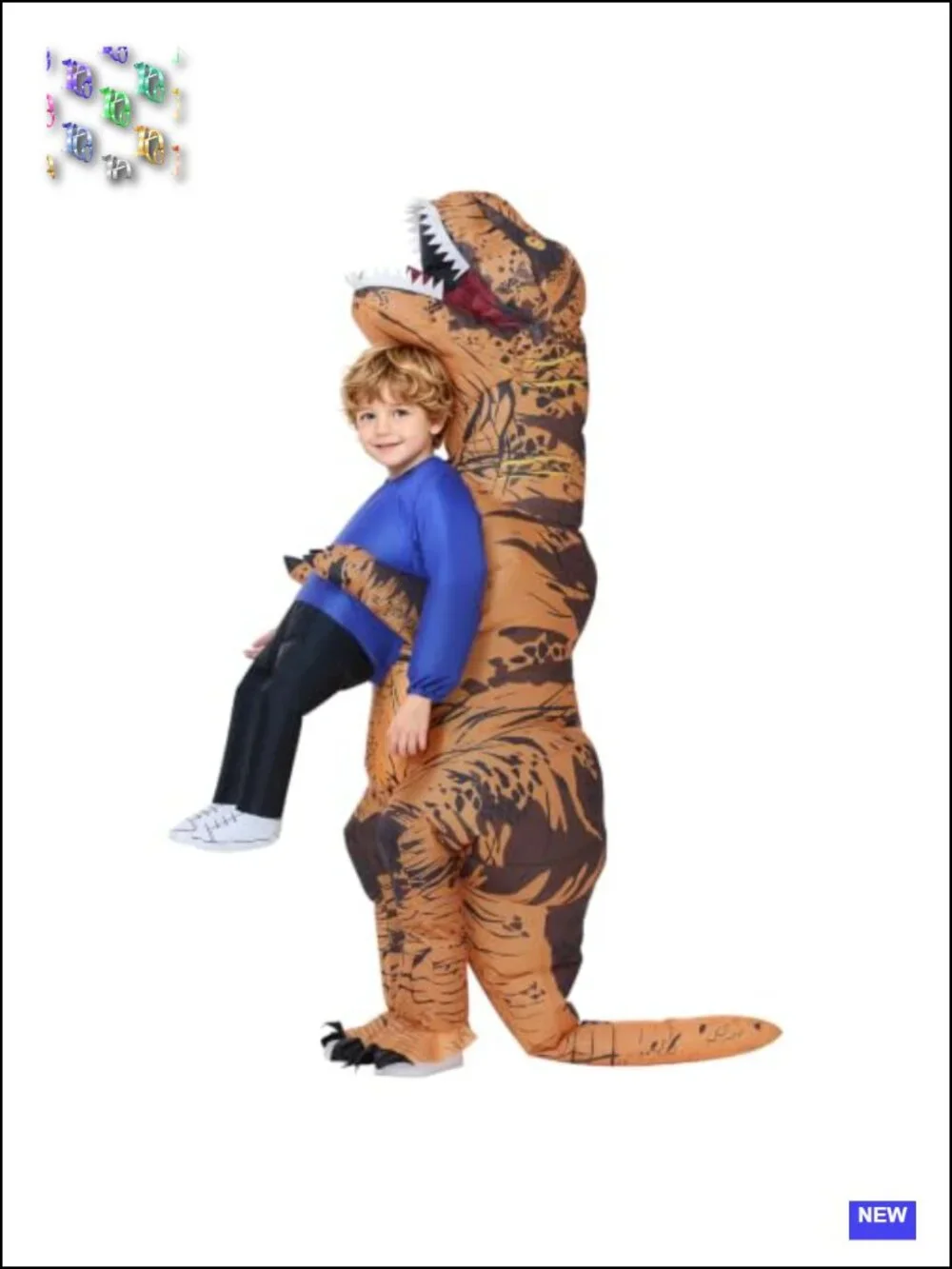 Inflatable Dinosaur Costume for Kids Teens Funny Blow Up Halloween Cosplay